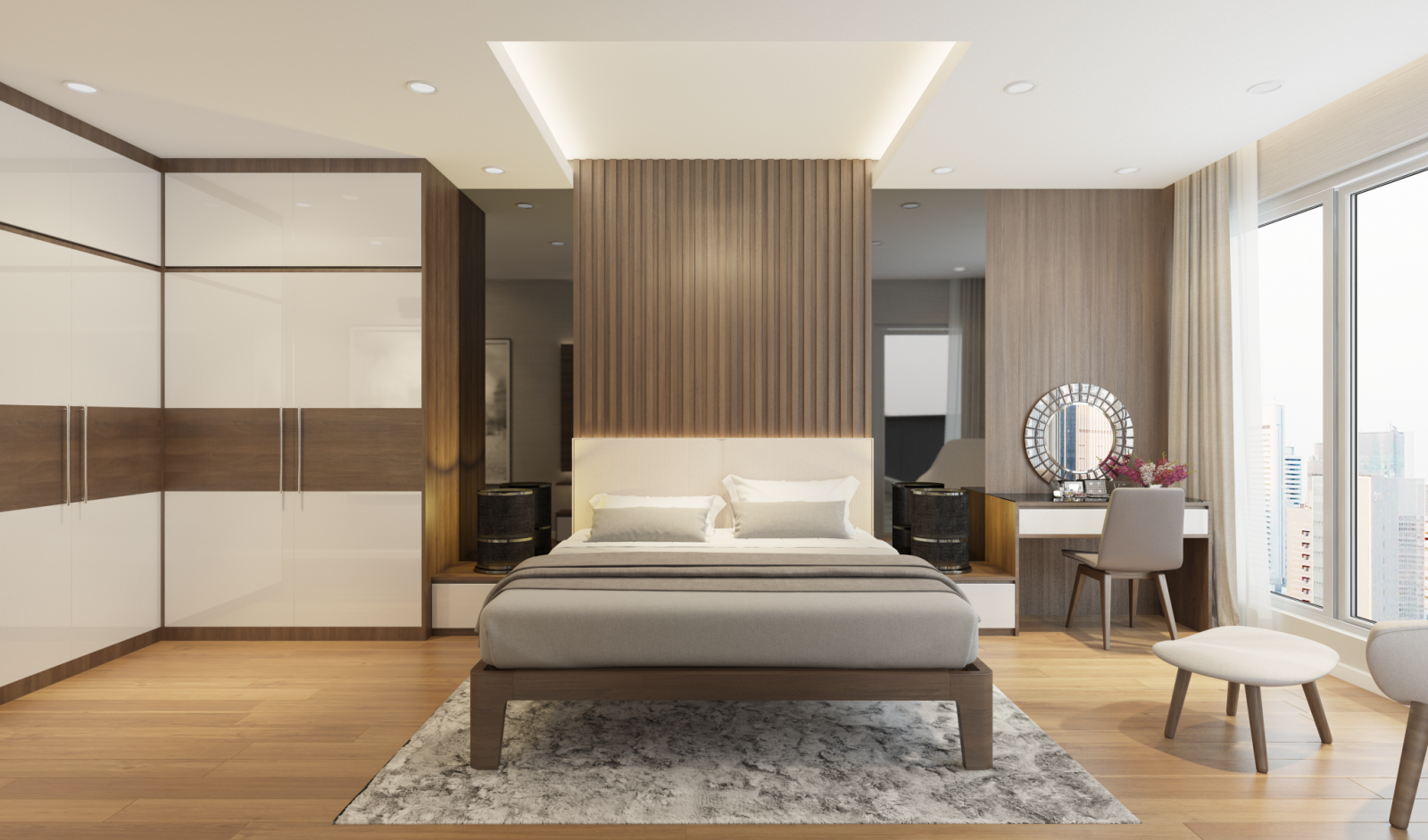 Thiết kế nội thất chung cư không gian ngủ